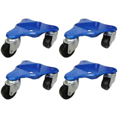 Mapp Caster Heavy Duty Tri-Wheel Dollies with 2.5 Wheels, 2,400 Lbs Cap., PK4 56402-1/2OH-4